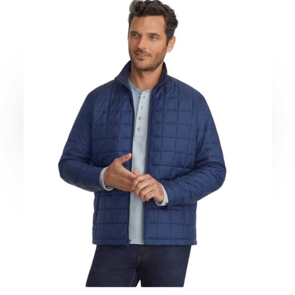 UNTUCKit Navy Quilted Jacket Men’s Size Large​
